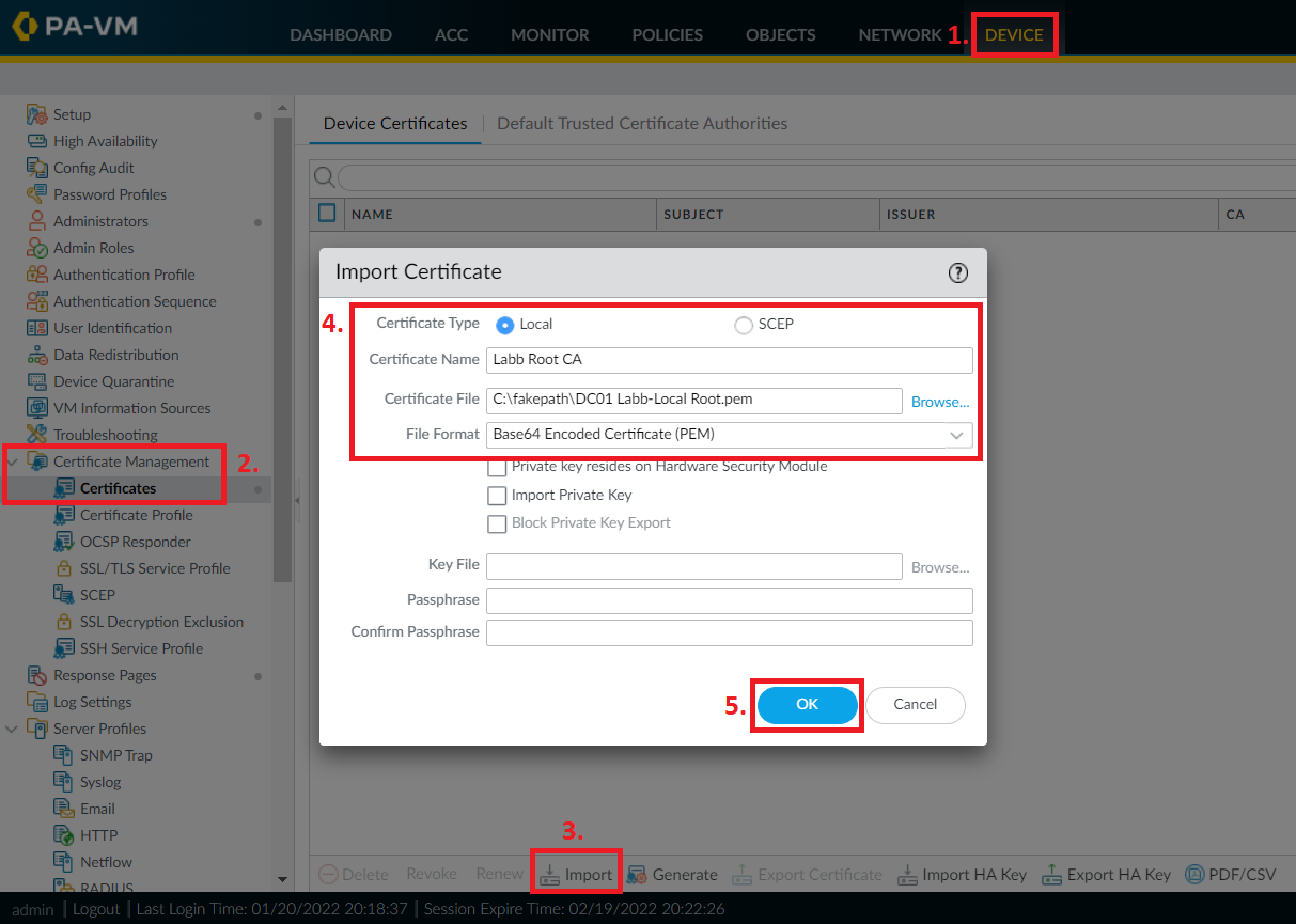 Palo Alto Firewalls - Admin Web Interface Certificate Installation — WIRES AND WI.FI
